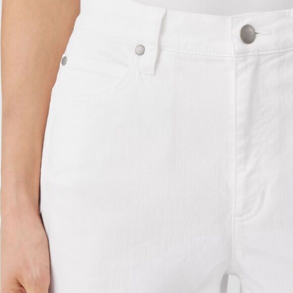 NWT Eileen Fisher Organic Cotton Denim Slim Jean Slim Fit Full Length Stretch 6 - Picture 4 of 11